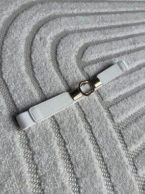 White Minimalist Bridal Belt